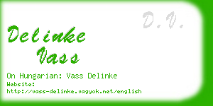 delinke vass business card